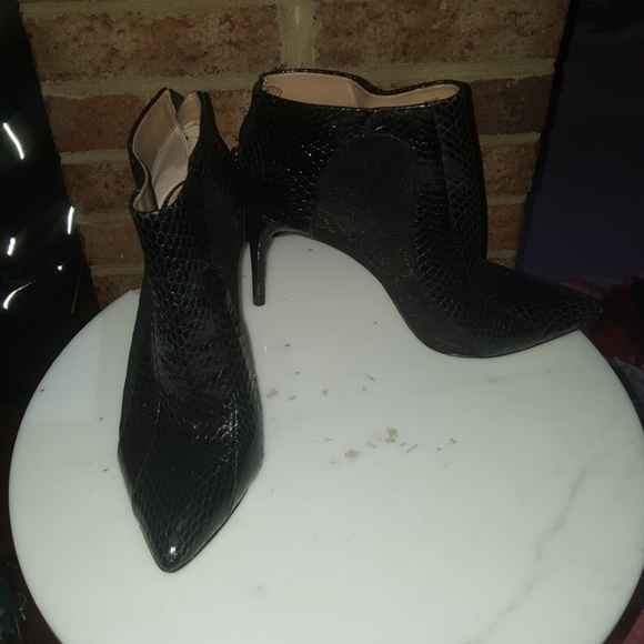 Cleo Snake Embossed Lace Combo bootie - Picture 2 of 7